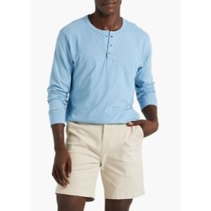 Onia Slub Cotton-Jersey Henley Shirt Men's Sz. M